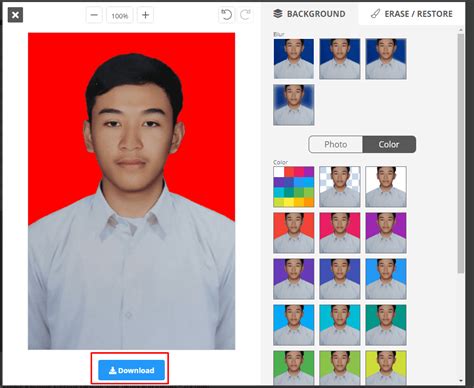 Edit Background Pas Foto Online Gratis