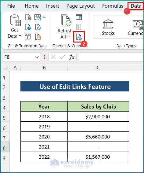 edit links in excel disappeared