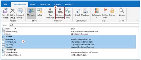 edit name in contact group outlook