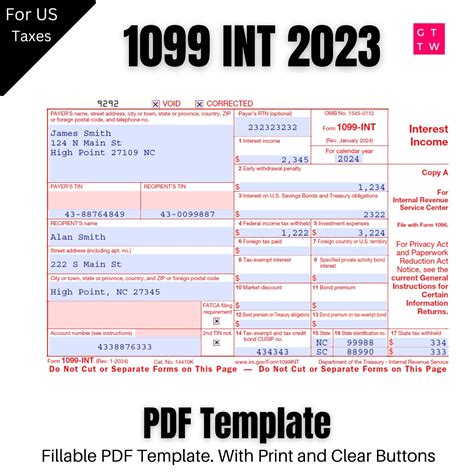 Edit Printable 1099 Form