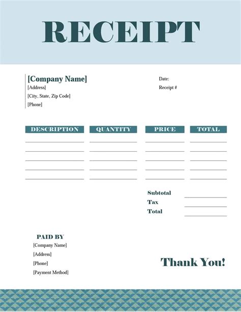 Editable Free Blank Invoice Templates In Pdf Word & Excel Fillable Cash