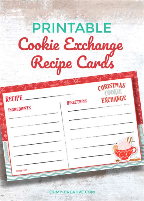 Editable Cookie Recipe Printable Tags