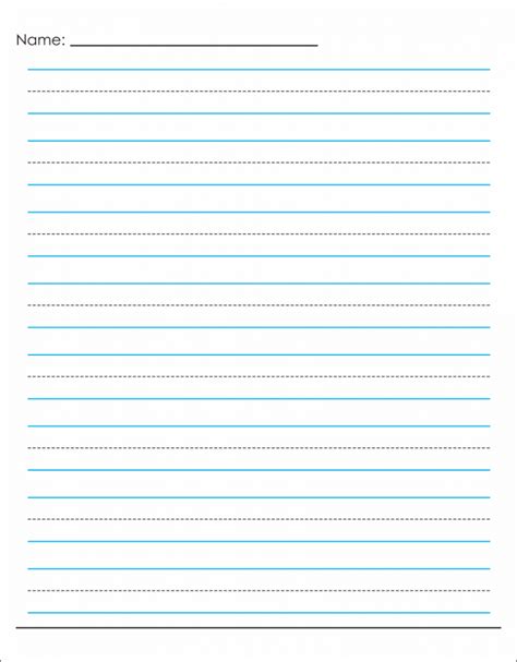 Editable Printable Handwriting Paper