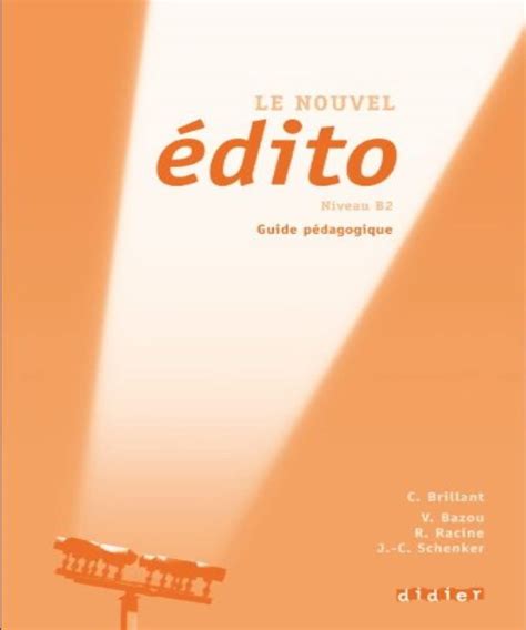 Latest Edito B2 Guide Pedagogique