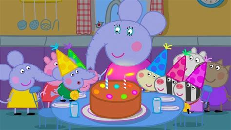 edmond elephant's birthday peppa pig