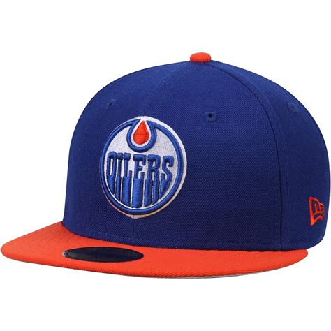 edmonton oilers fitted hat size 8