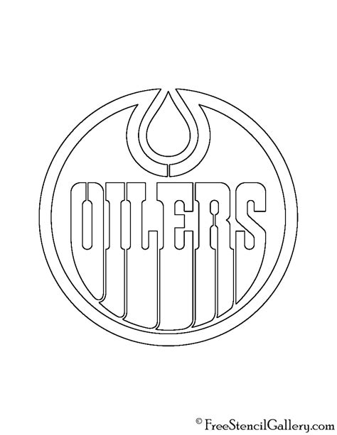 edmonton oilers logo outline