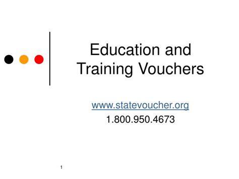 education and training vouchers
