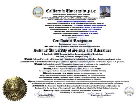 education degree california accreditation