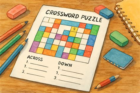 Classroom using crossword puzzles for education