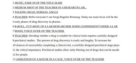 educational script example