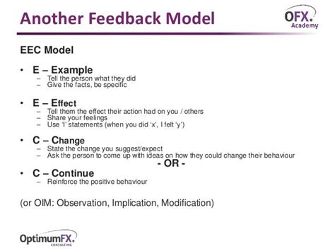 eec feedback model examples