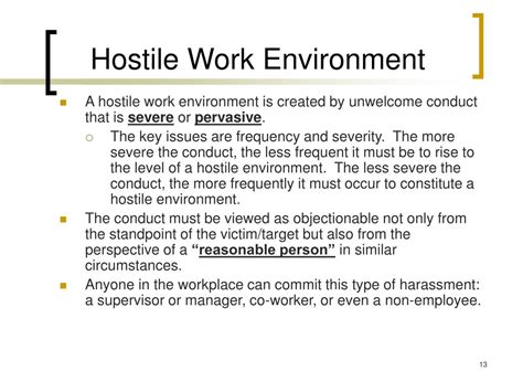 eeoc hostile work environment examples