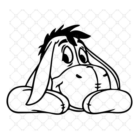 Eeyore Winnie the Pooh SVG Svg Dxf Cricut Silhouette Cut Etsy