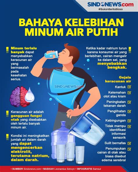 efek terlalu banyak minum air putih