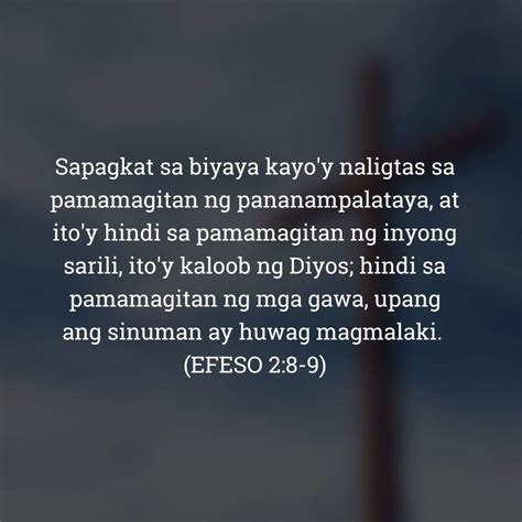 efeso 2:8-9 tagalog