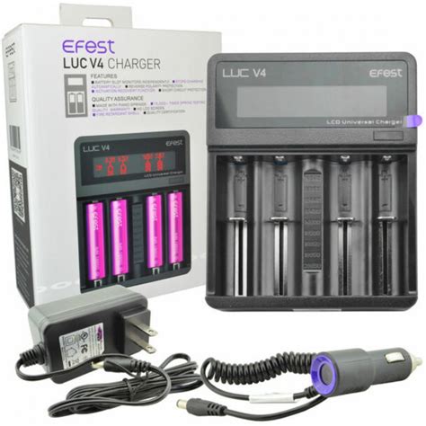 efest luc v4 lcd universal battery charger