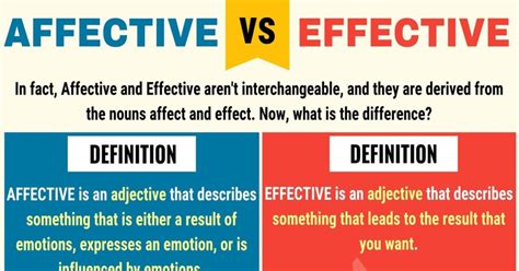 effective affective difference