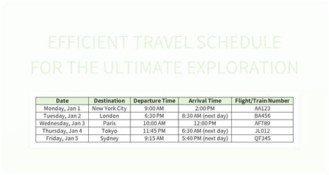 efficient travel time