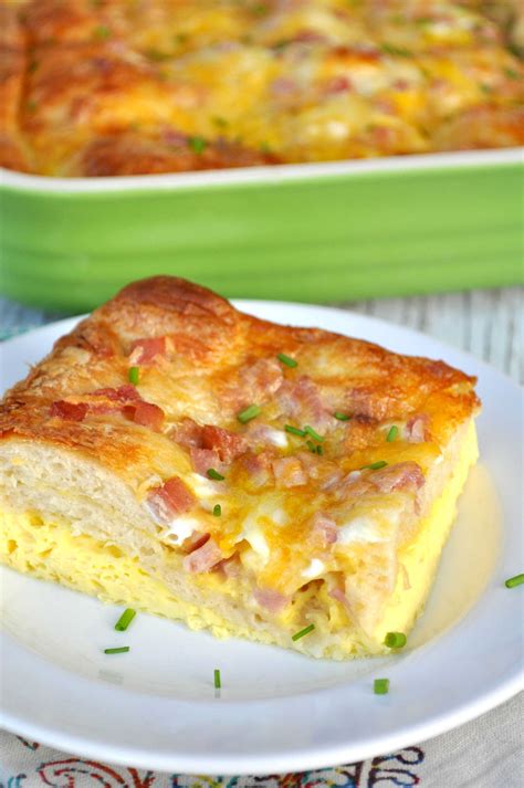 egg bake ham and cheese