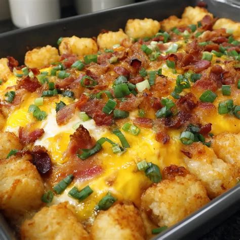 Egg Bake Tater Tots