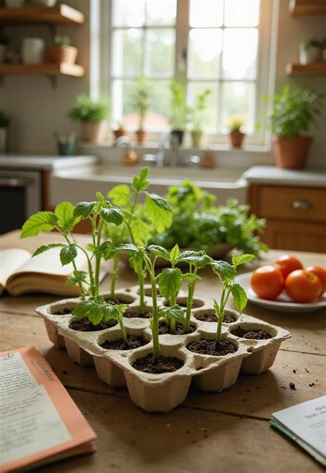 Egg Carton Vegetable Garden