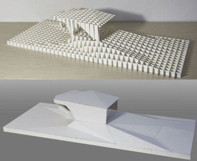 Egg Crate Architecture On A Grid Paper