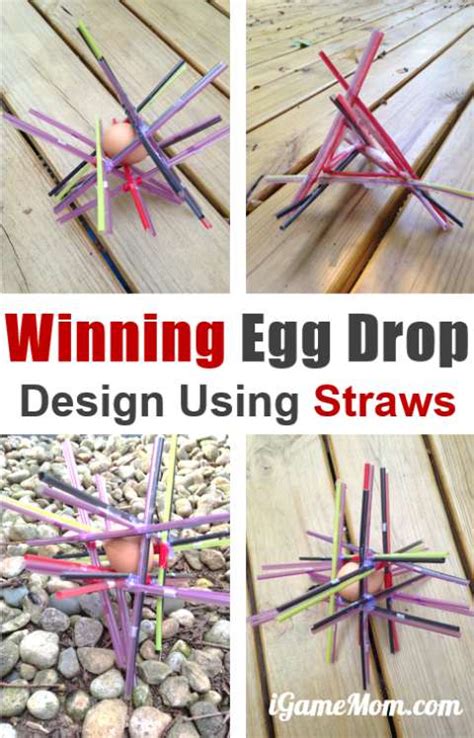 Egg Drop Designs Straws