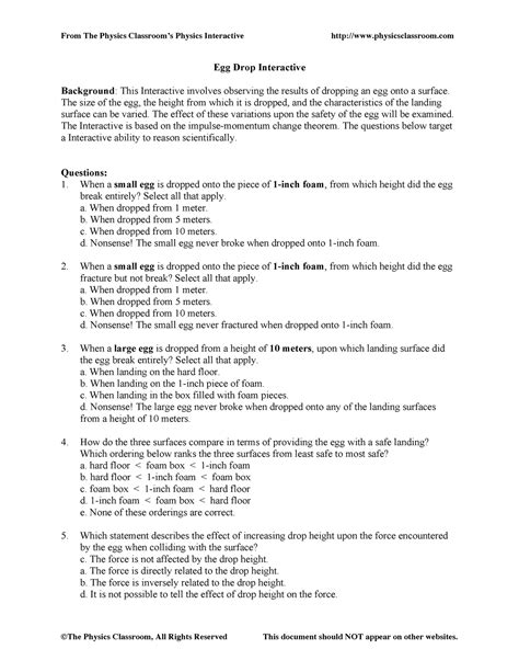 Egg Drop Interactive