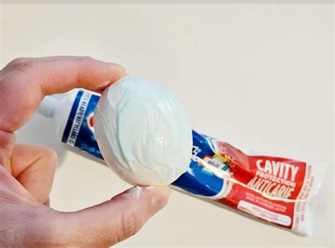 Egg Experiment With Toothpaste