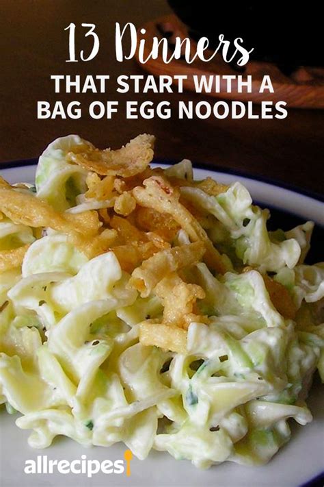 Egg Noodles Dinners
