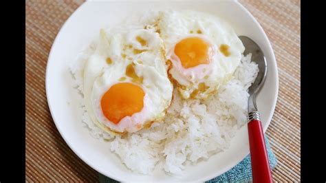 Egg Over White Rice