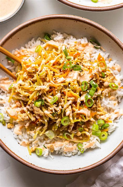 Low Carb Egg Roll in a Bowl {with broccoli slaw!} Easy Low Carb