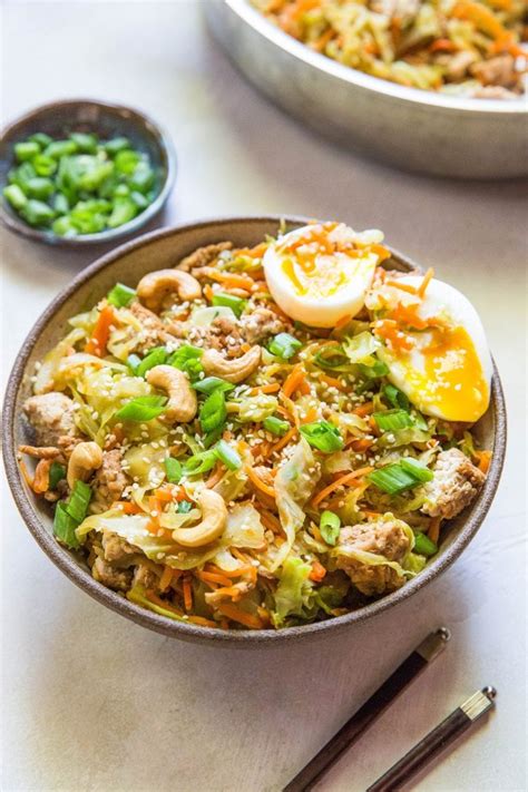 Egg Roll In A Bowl With Ground Turkey Art From My Table