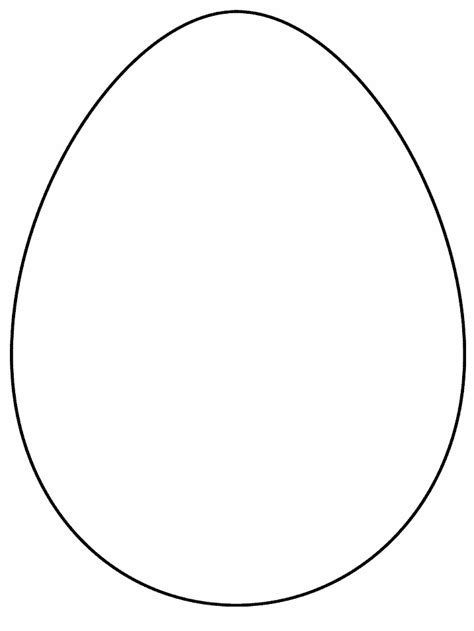 Egg Shaped Coloring Page