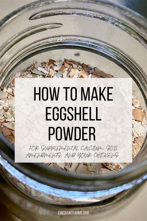 Egg Shell Powder How To