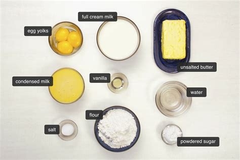 Egg Tart Ingredients