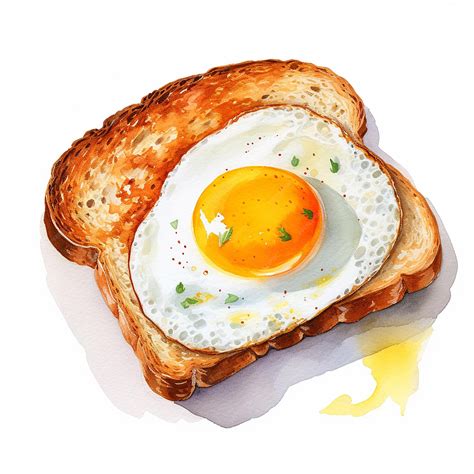 Egg Toast Drawing