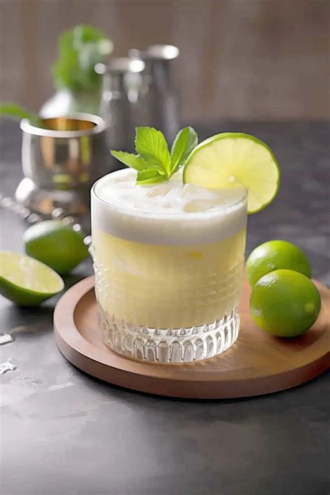 Egg White Lime Cocktail