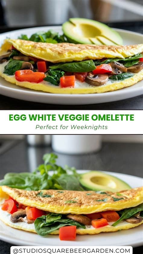 Egg White Veggie Omelette Healthy