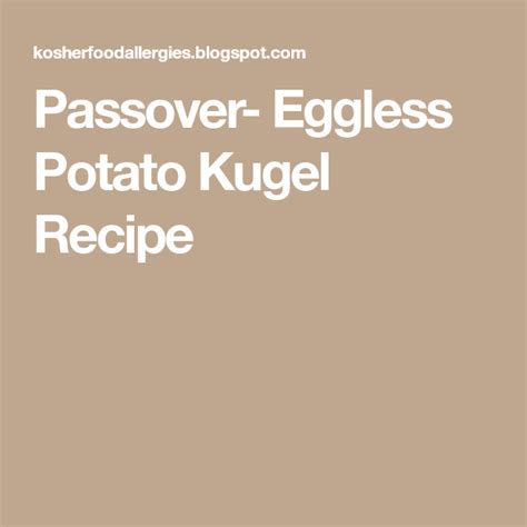 Eggless Kugel