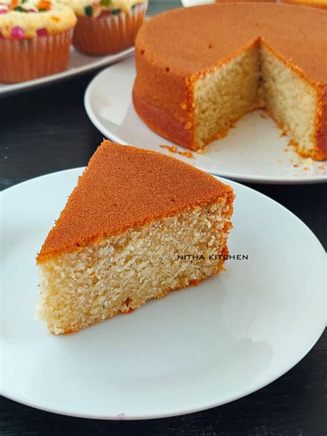 Jyoti's Pages Eggless Vanilla Sponge Cake using Yogurt