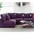 eggplant purple sofa living room