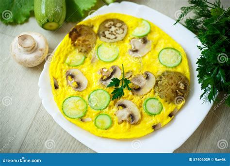 Eggplant Zucchini Omelette
