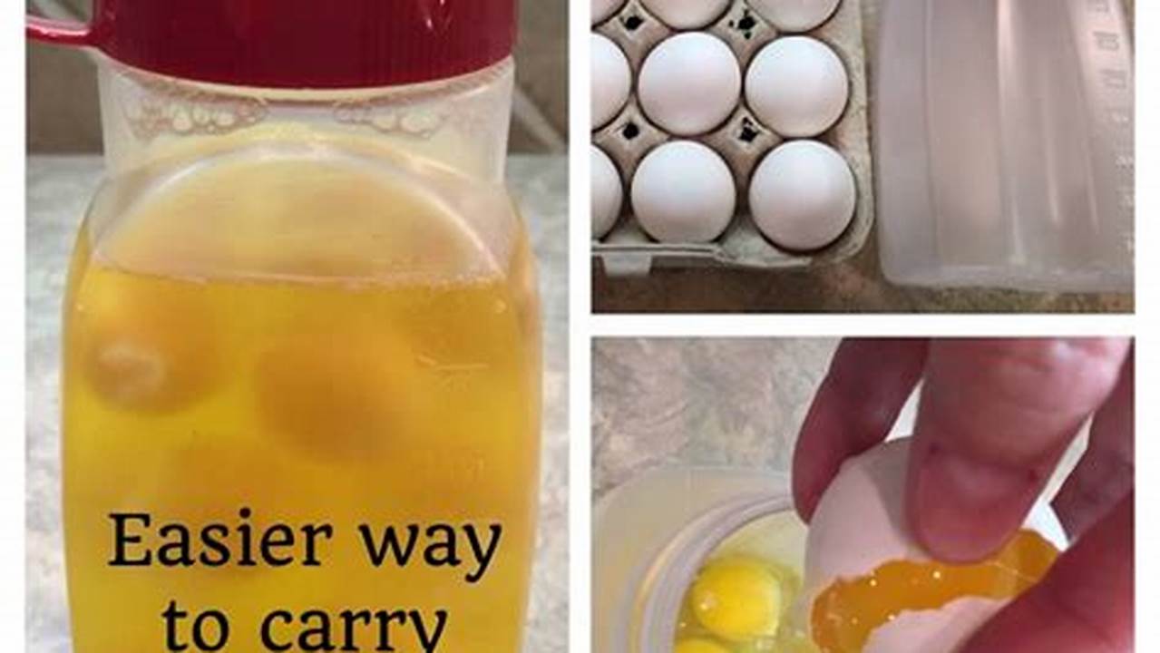Eggs in a Water Bottle for Camping: A Convenient and Space-Saving Meal Solution