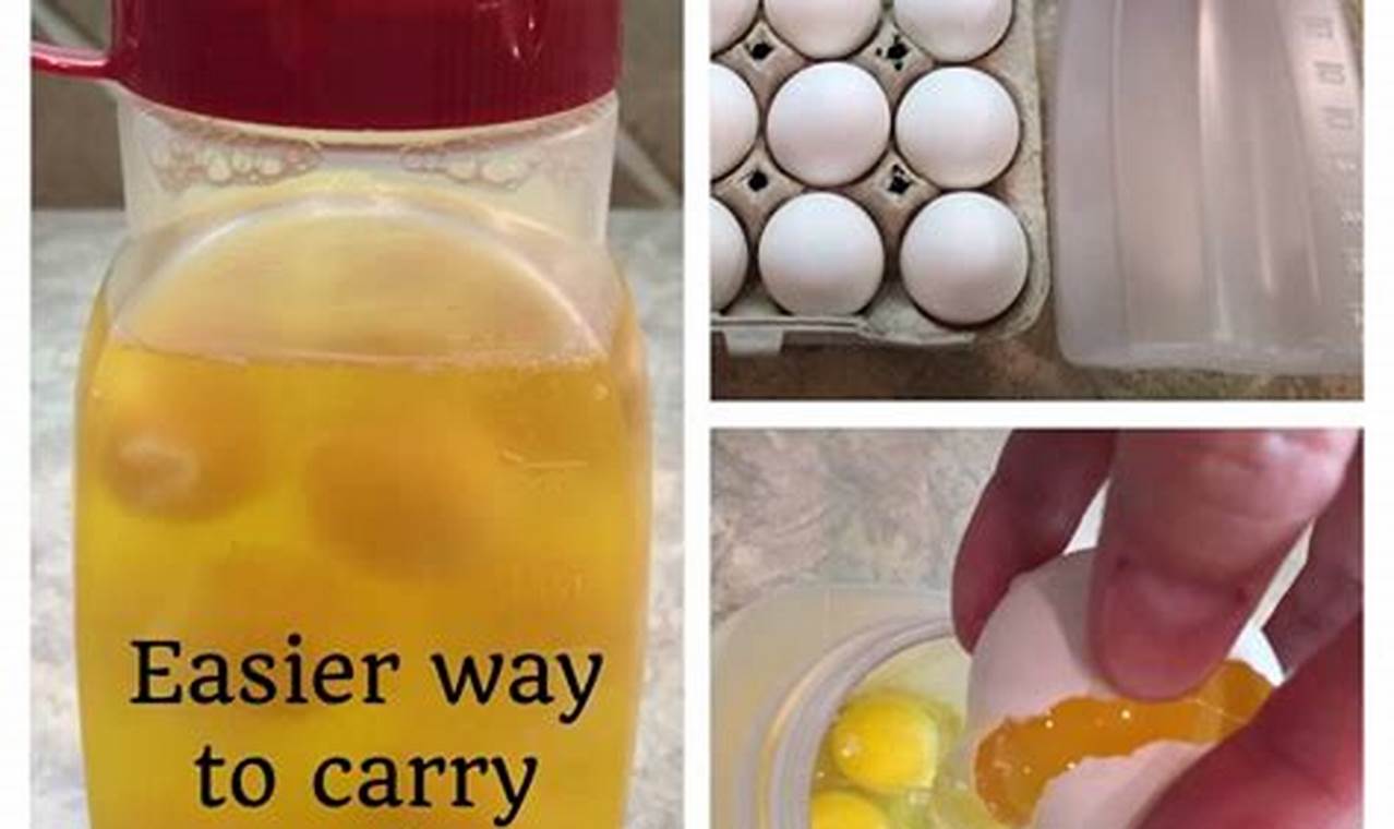 Eggs in a Water Bottle for Camping: A Convenient and Space-Saving Meal Solution