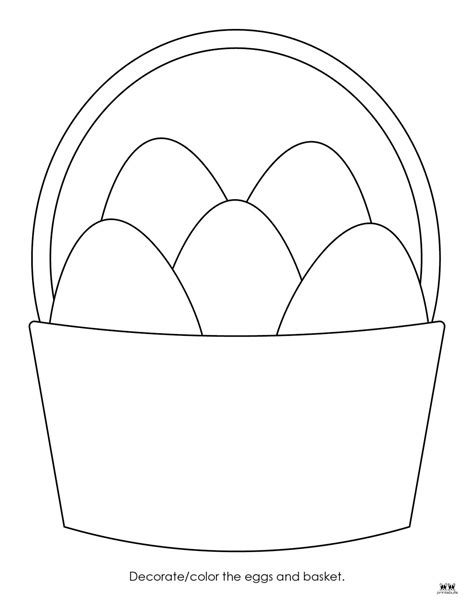 Eggs And Basket Printable