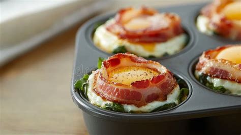 Eggs In A Muffin Tin With Bacon