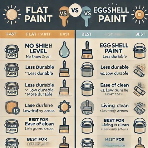 eggshell vs flat for walls