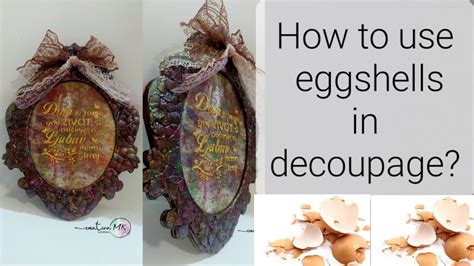 Eggshells decoupage